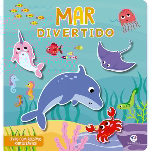 Livro Adesivos Mar Divertido - Livro com adesivos reutilizáveis