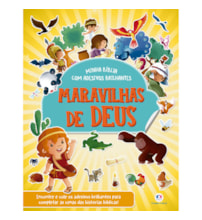 Livro Adesivos Maravilhas de Deus - Bíblia com adesivos brilhantes
