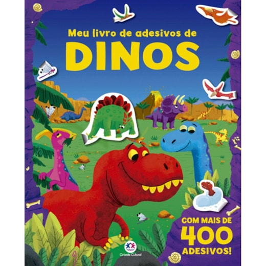 Livro Adesivos Meu livro de adesivos de dinos