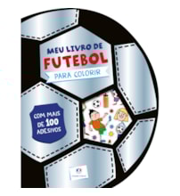 Livro Adesivos Meu livro de futebol para colorir com adesivos