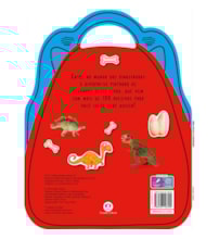 Livro Adesivos Minha mochila de dinossauros com adesivos e para colorir