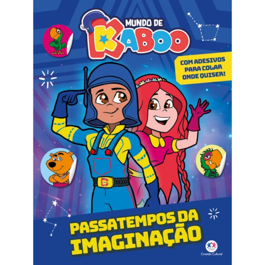 Livro Adesivos Mundo de Kaboo - Passatempos da imaginação - Livro com adesivos pra colar onde quiser!