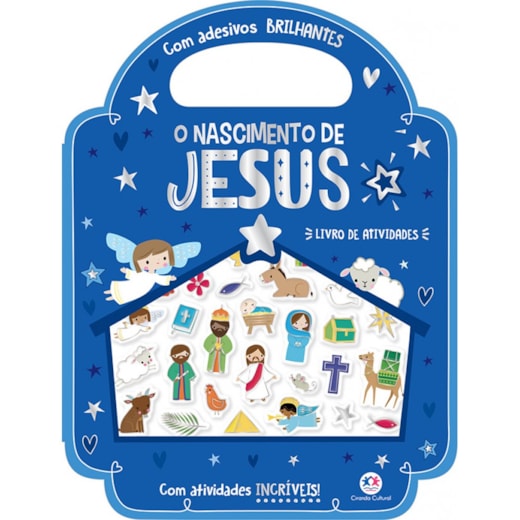 Livro Adesivos O Nascimento de Jesus - Com Adesivos Brilhantes e Atividades Incríveis