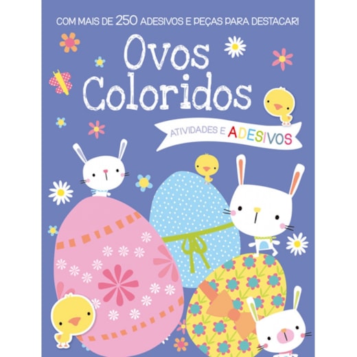 Livro Adesivos Ovos coloridos