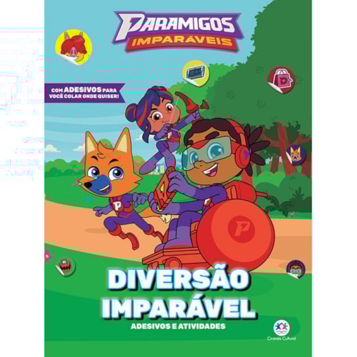 Livro Adesivos Paramigos Imparáveis - Diversão imparável