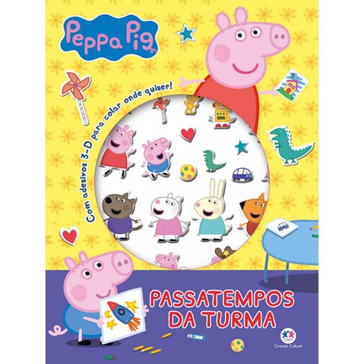 Livro Adesivos Peppa Pig - Passatempos da turma