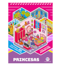 Livro Adesivos Princesas com Adesivos 3D