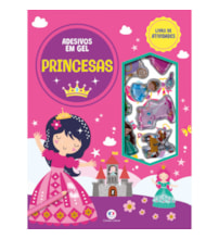 Livro Adesivos Princesas - Livro de atividades e adesivos em gel