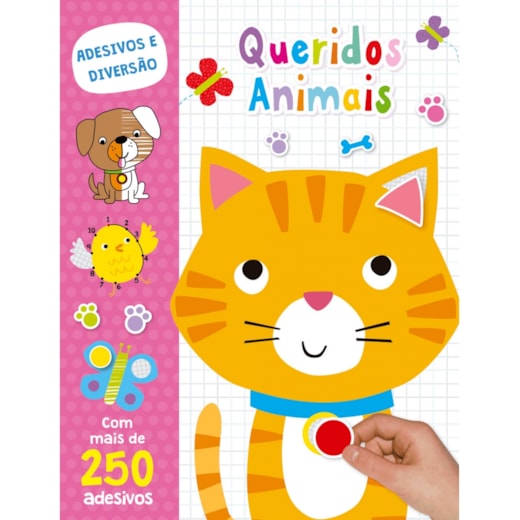 Livro Adesivos Queridos animais