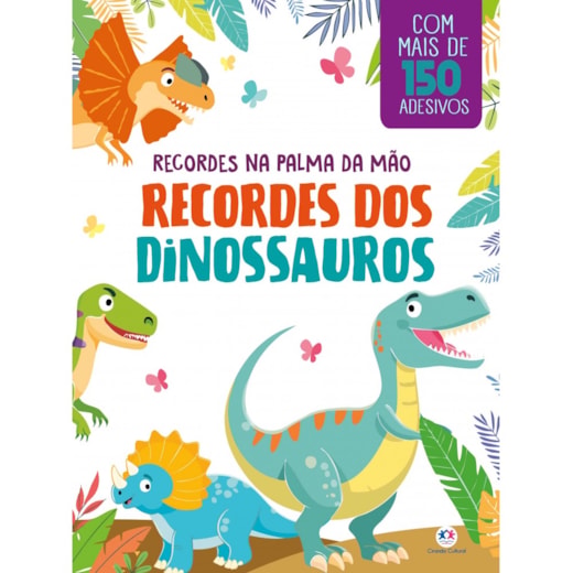 Livro Adesivos Recordes dos dinossauros