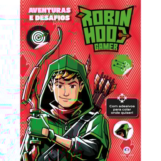 Livro Adesivos Robin Hood Gamer - Aventuras e Desafios