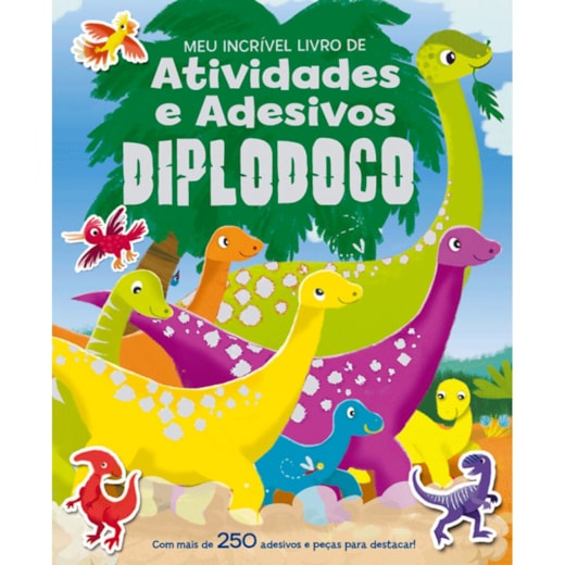 Livro Adesivos S&a cool dinosaurs - stomping dinosaurs