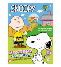 Livro Adesivos Snoopy - Passatempos com a turma - Livro com adesivos pra colar onde quiser!
