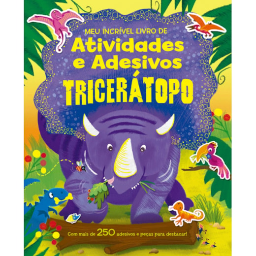 Livro Adesivos Tricerátopo