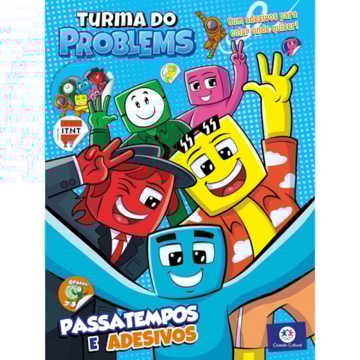 Livro Adesivos Turma do Problems - Passatempos e adesivos