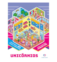 Livro Adesivos Unicórnios com Adesivos 3D