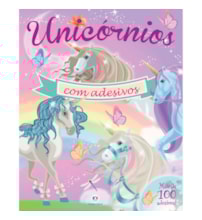 Livro Adesivos Unicórnios com adesivos
