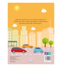 Livro Adesivos Veículos - Livro de atividades e adesivos em gel