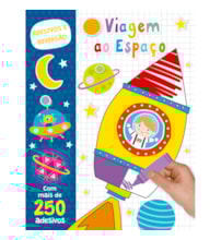 Livro Adesivos Viagem ao espaço