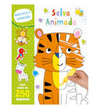 Livro Adesivos Wild animals