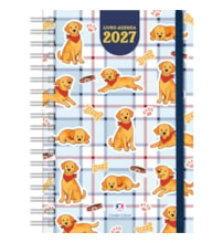 Livro Agenda 2027 Cachorro Caramelo - Organização e Planejamento