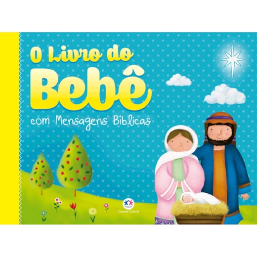 Livro Album do bebê O livro do bebê com mensagens bíblicas