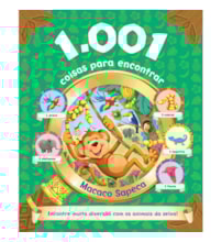 Livro Almofadado 1.001 coisas para encontrar - Macaco sapeca