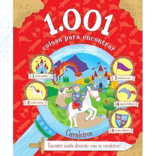 Livro Almofadado grande 1.001 coisas para encontrar - Cavaleiros