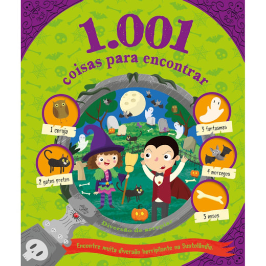 Livro Almofadado grande 1.001 coisas para encontrar - Diversão de arrepiar