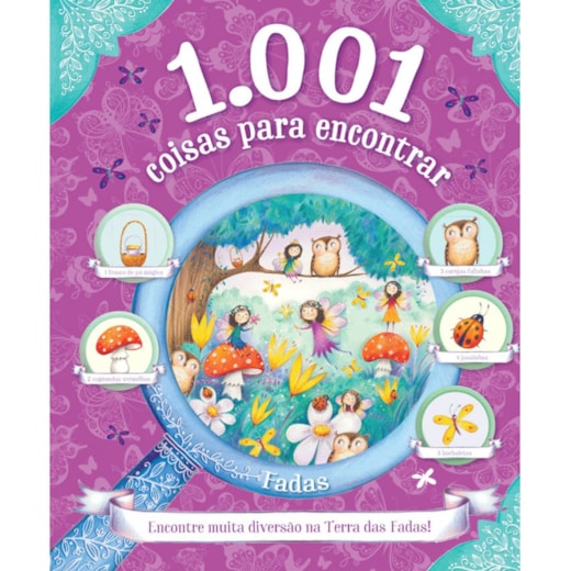Livro Almofadado grande 1.001 coisas para encontrar - Fadas