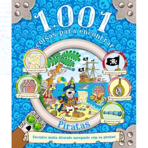 Livro Almofadado grande 1.001 coisas para encontrar - Piratas