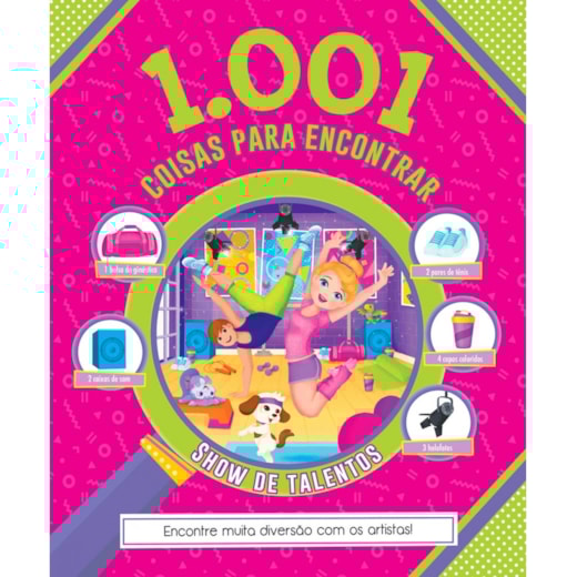 Livro Almofadado grande 1.001 coisas para encontrar - Show de talentos