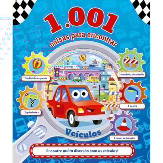 Livro Almofadado grande 1.001 coisas para encontrar - Veículos