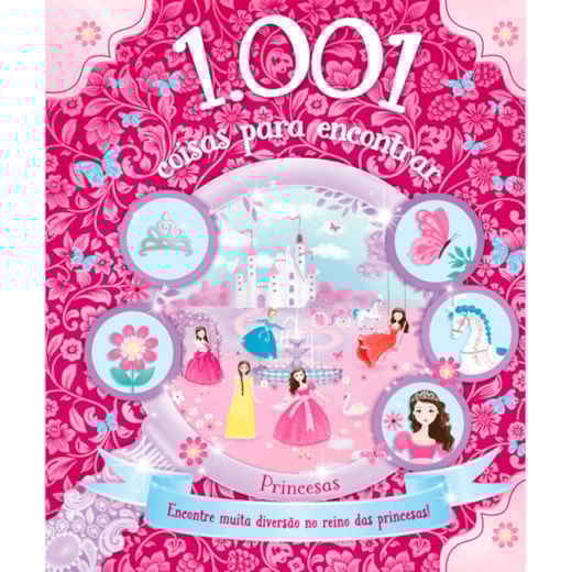 Livro Almofadado grande 1001 things to find: princesses