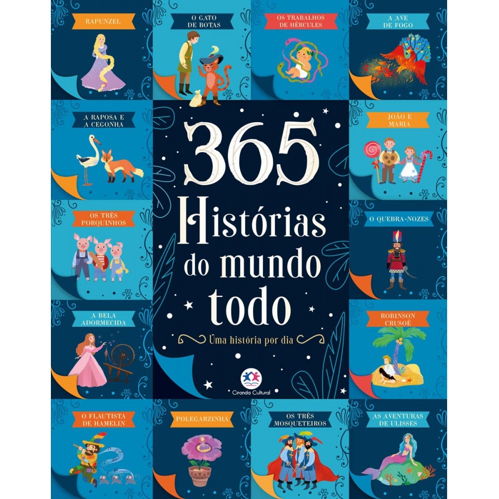 Livro Almofadado grande 365 histórias do mundo todo - Ciranda Cultural