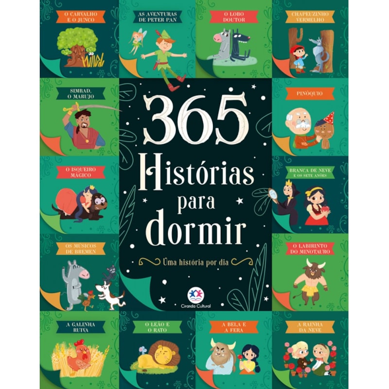 Livro Almofadado grande 365 histórias para dormir - Ciranda Cultural