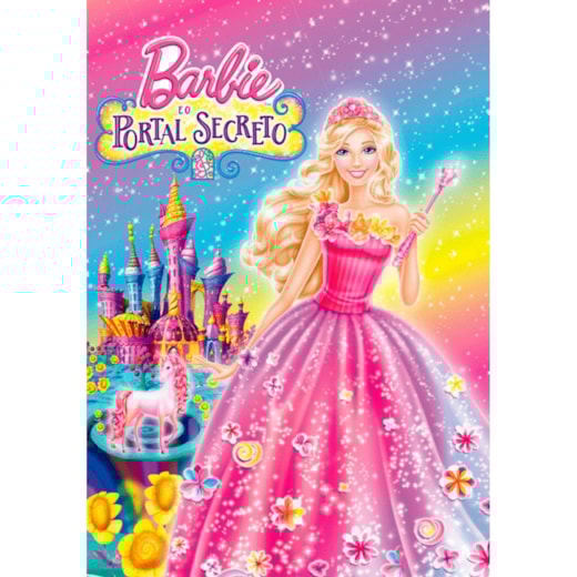 Livro Almofadado grande Barbie e o portal secreto