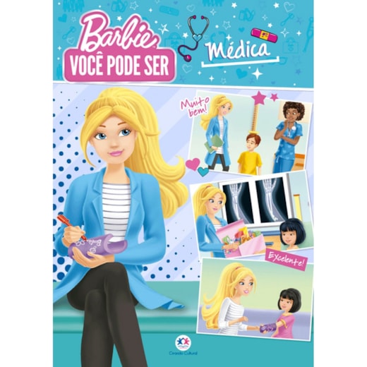 Livro Almofadado grande Barbie - Você pode ser médica