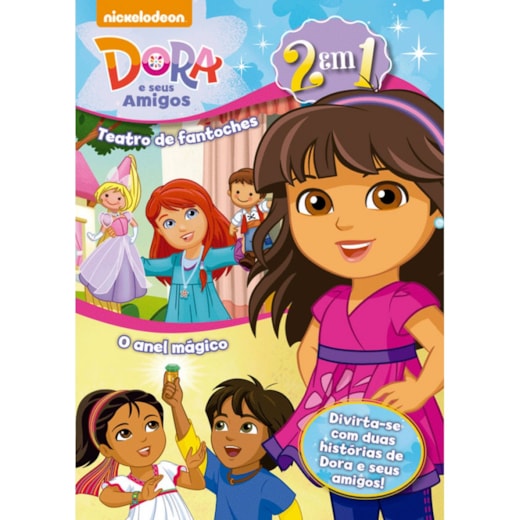 Livro Almofadado grande Dora e seus amigos - Teatro de fantoches - O anel mágico
