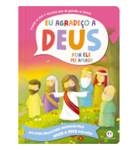 Livro Almofadado grande Eu Agradeço a Deus por Ele me Amar!
