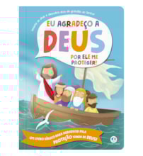 Livro Almofadado grande Eu Agradeço a Deus por Ele me Proteger!