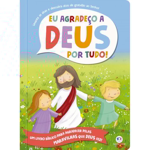 Livro Almofadado grande Eu Agradeço a Deus por Tudo!