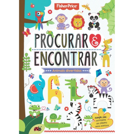Livro Almofadado grande Fisher-Price - Procurar e encontrar - Animais divertidos