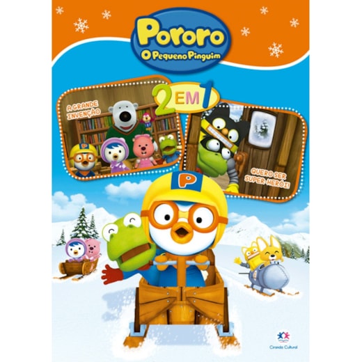 Livro Almofadado grande Pororo - A grande invenção - Quero ser super-herói!