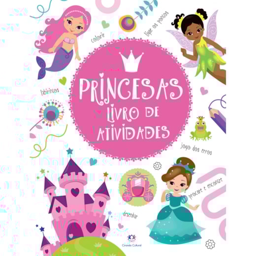 Livro Almofadado grande Princesas - Livro de atividades