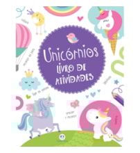 Livro Almofadado grande Unicórnios - Livro de atividades