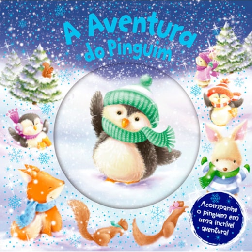 Livro Almofadado médio A aventura do pinguim