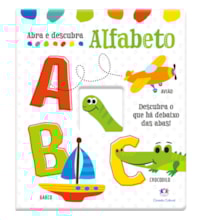 Livro Almofadado médio Abra e Descubra - Alfabeto