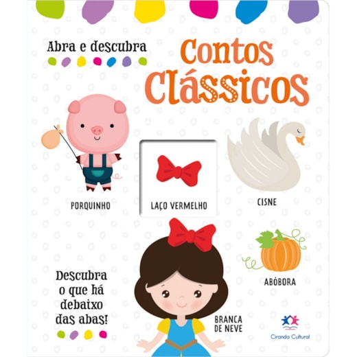 Livro Almofadado médio Abra e Descubra - Contos Clássicos