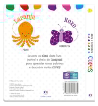 Livro Almofadado médio Abra e Descubra - Cores